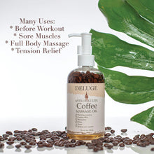 Load image into Gallery viewer, THE COFFEE EXPERIENCE: ANTI-CELLULITE MASSAGE OIL+ BODY SCRUB-COFFEE+ BODY BUTTER
